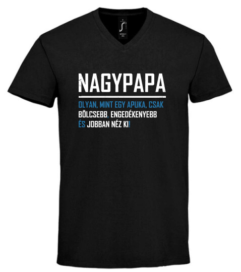 Unisex V nyakú póló