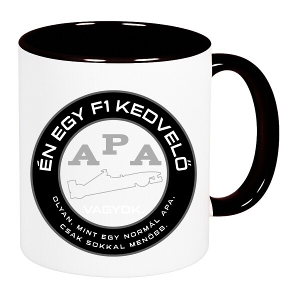 Színes fülű és belsejű bögre