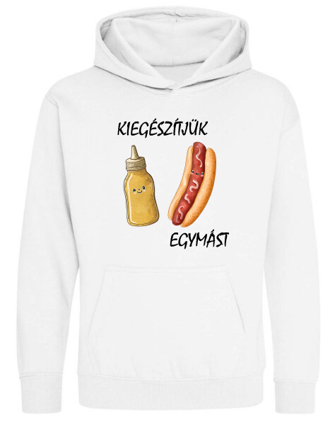 Kapucnis belebújós gyerek pulóver