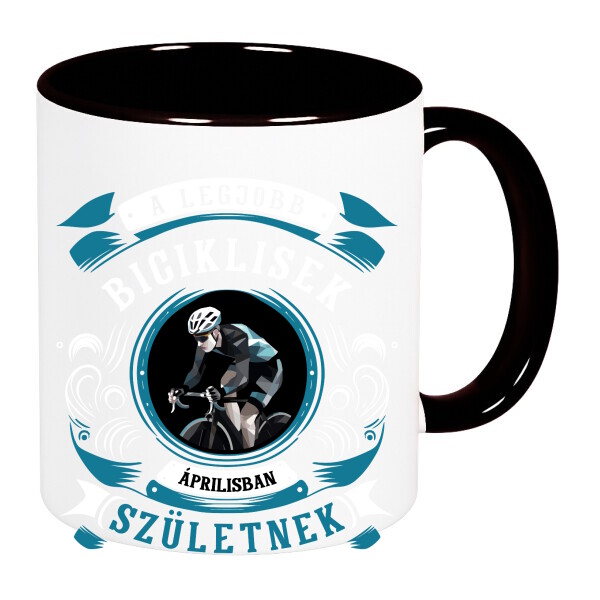 Színes fülű és belsejű bögre