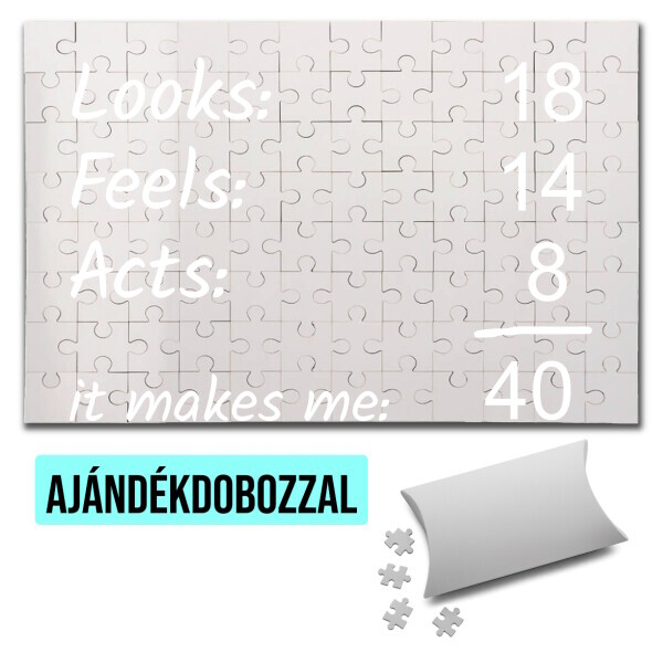 Puzzle - kirakó ajándékdobozzal