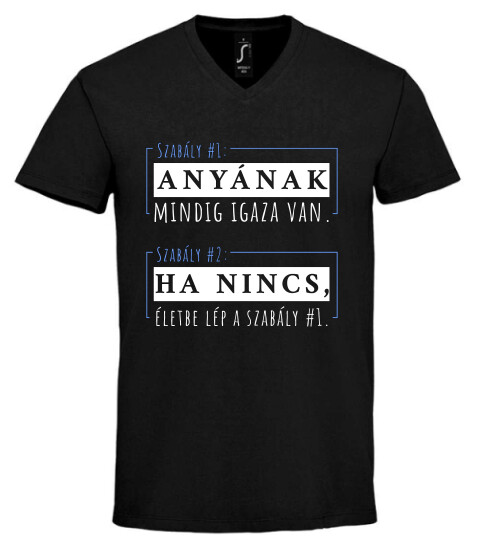 Unisex V nyakú póló