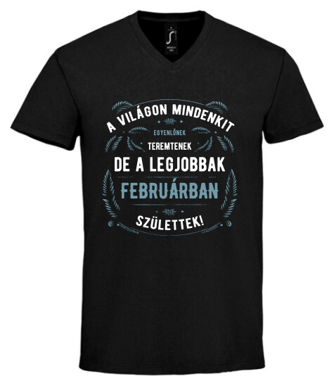 Unisex V nyakú póló