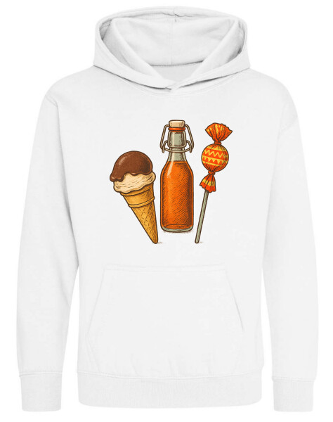 Kapucnis belebújós gyerek pulóver