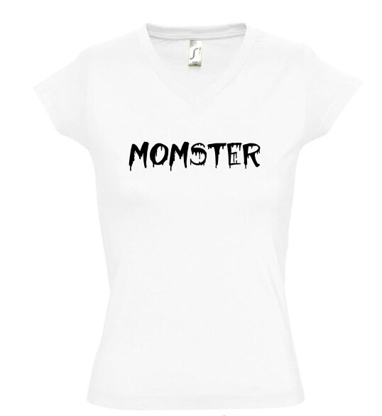 Női V nyakú póló