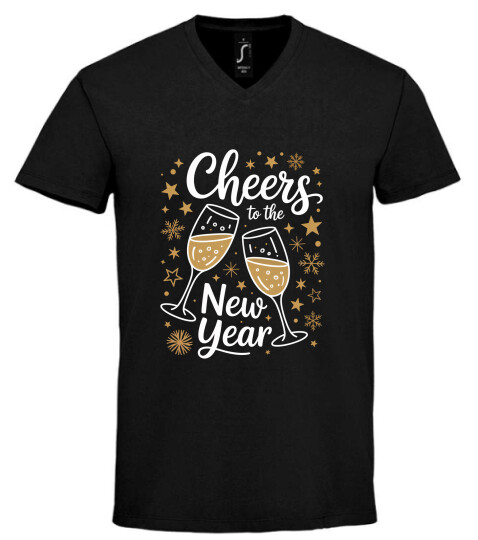 Unisex V nyakú póló