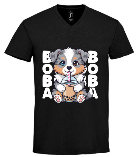 Unisex V nyakú póló