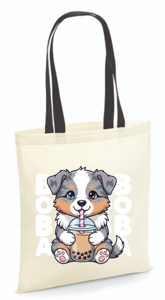 Vászontáska - színes fülű 