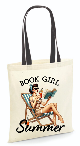 Vászontáska - színes fülű 