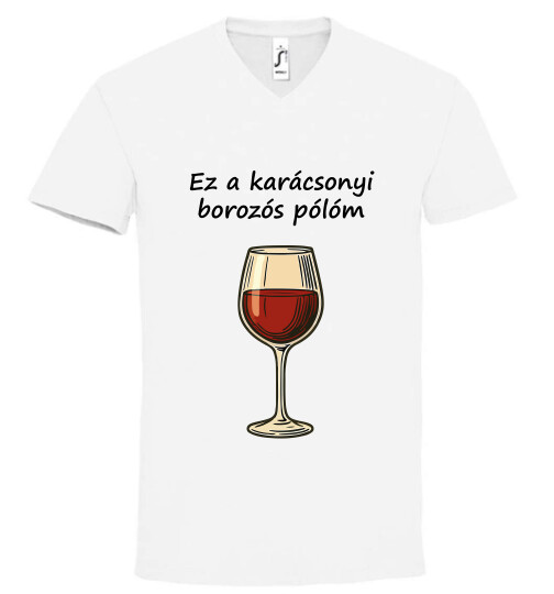 Unisex V nyakú póló