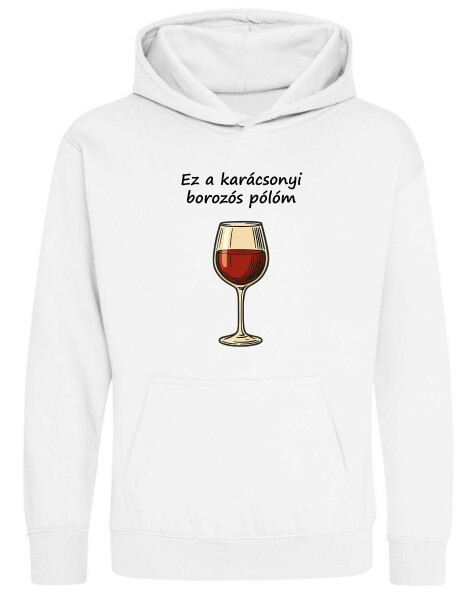 Kapucnis belebújós gyerek pulóver