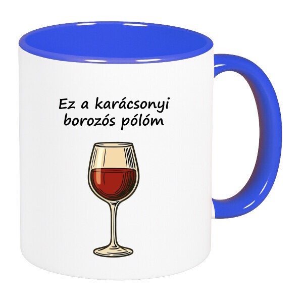 Színes fülű és belsejű bögre