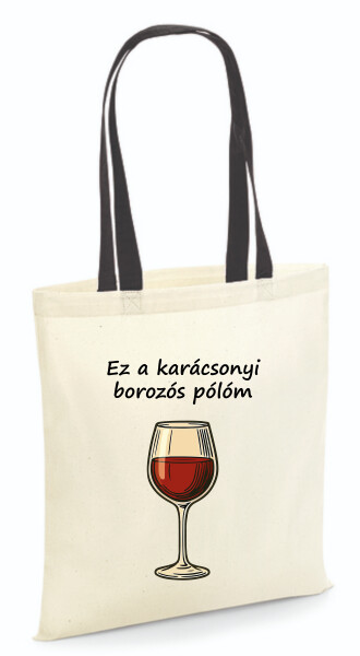 Vászontáska - színes fülű 