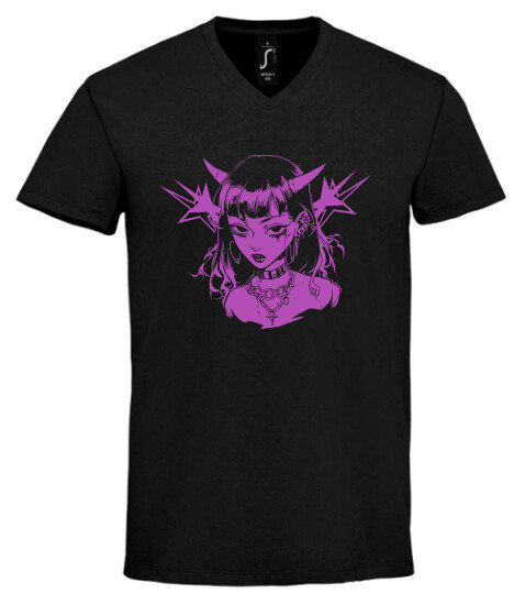 Unisex V nyakú póló