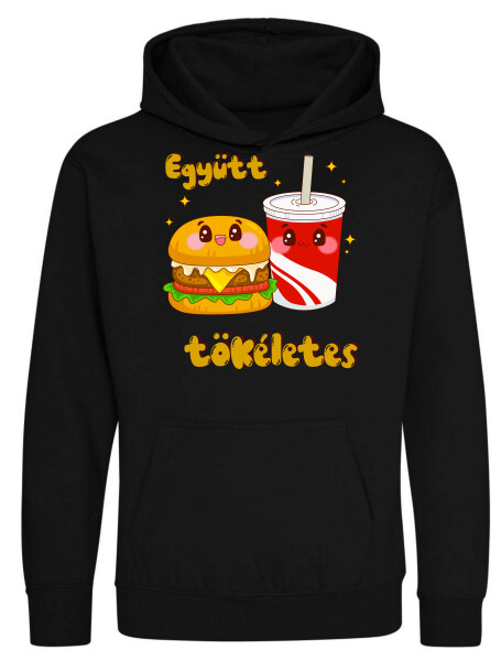 Kapucnis belebújós gyerek pulóver