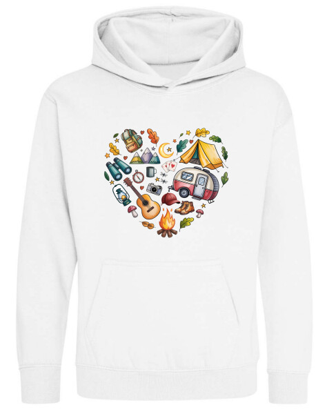 Kapucnis belebújós gyerek pulóver