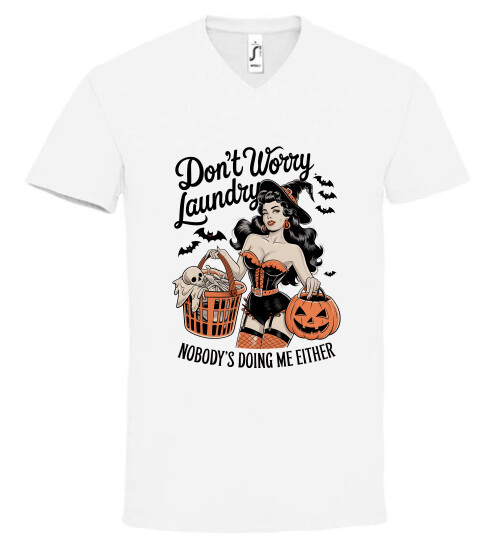 Unisex V nyakú póló