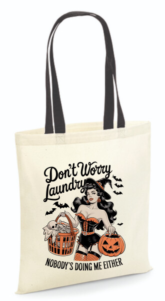 Vászontáska - színes fülű 