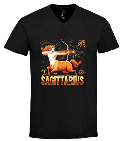 Unisex V nyakú póló