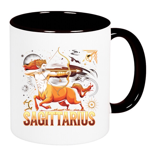 Színes fülű és belsejű bögre