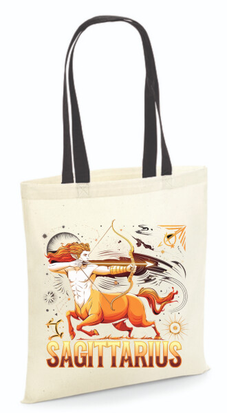 Vászontáska - színes fülű 