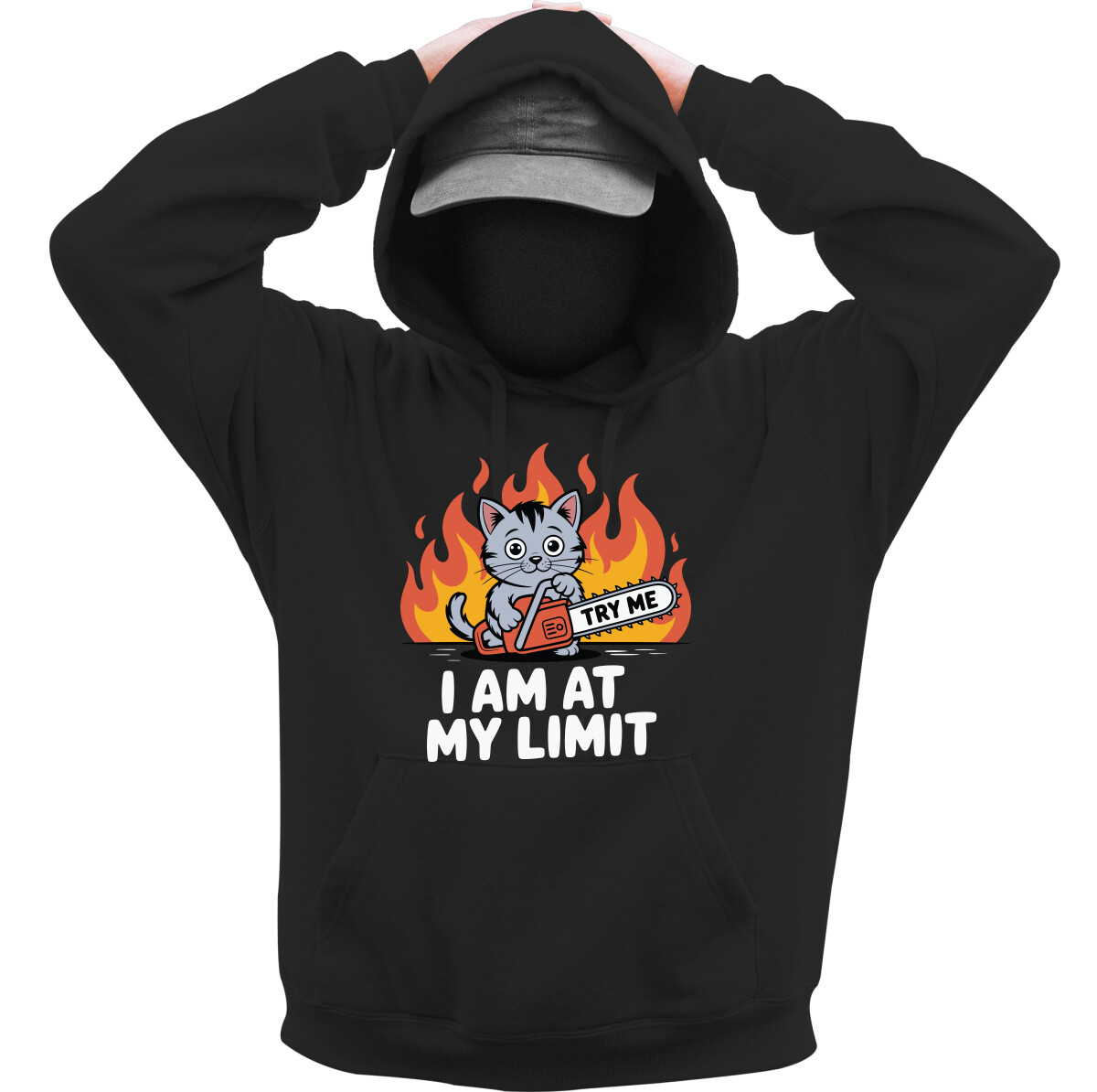 Kapucnis belebújós pulóver