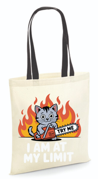 Vászontáska - színes fülű 