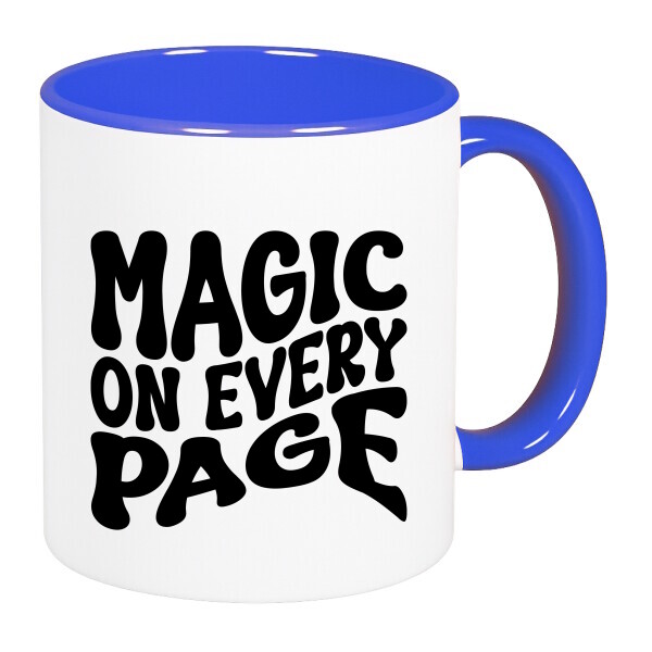 Színes fülű és belsejű bögre