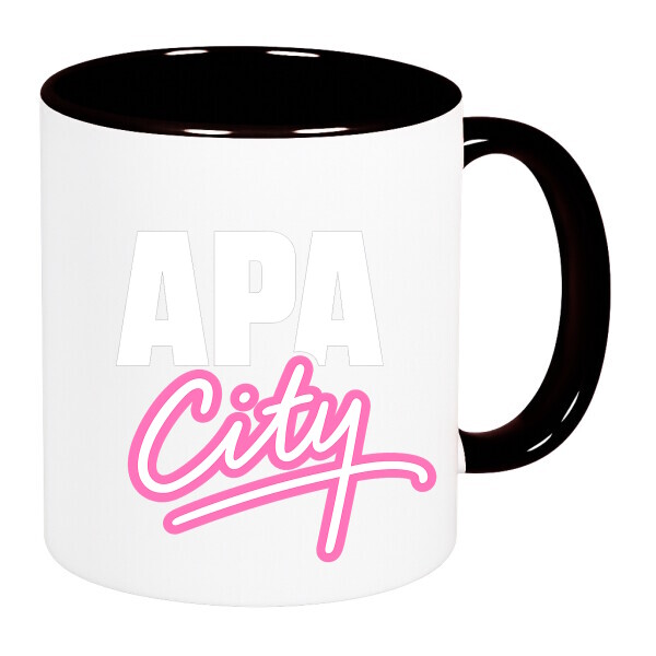 Színes fülű és belsejű bögre