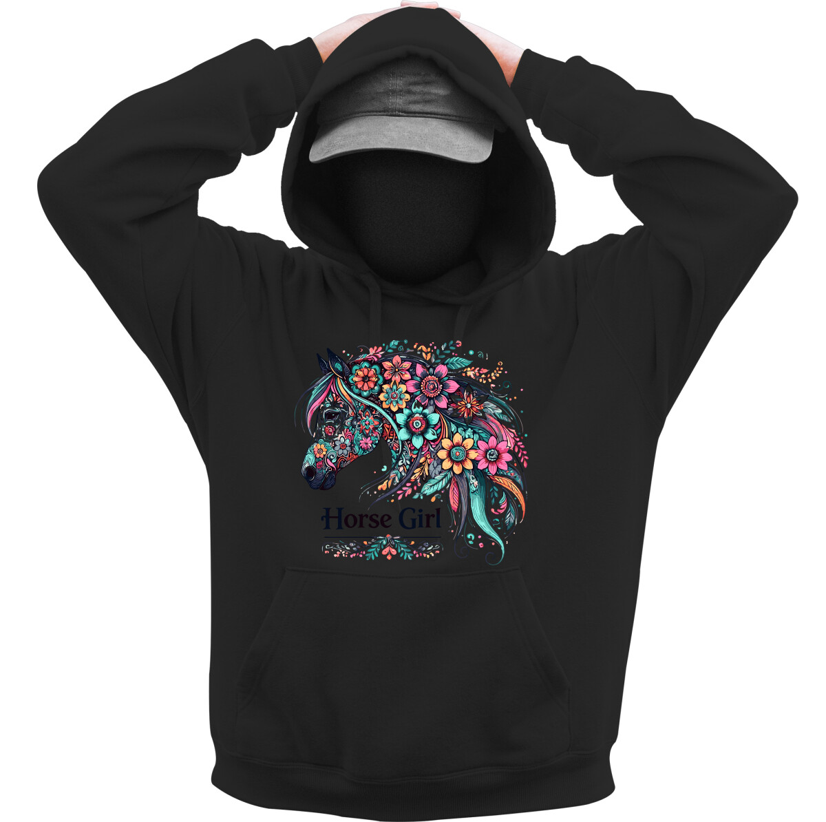 Kapucnis belebújós pulóver