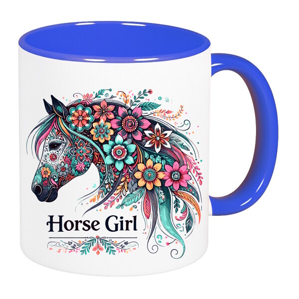 Színes fülű és belsejű bögre