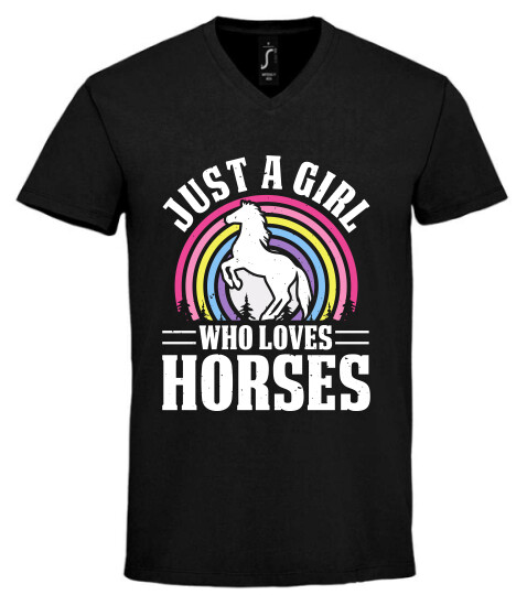 Unisex V nyakú póló