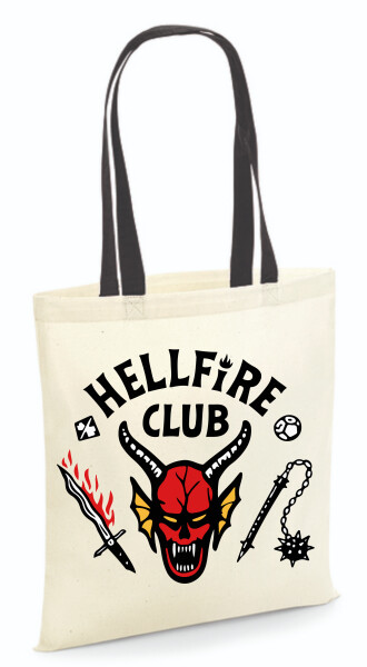 Vászontáska - színes fülű 