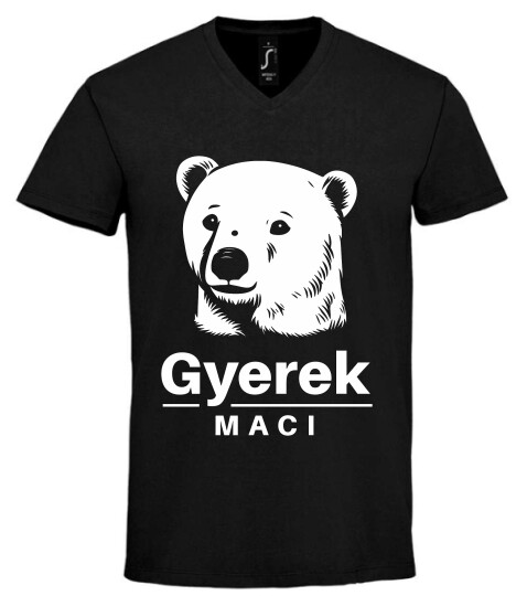 Unisex V nyakú póló