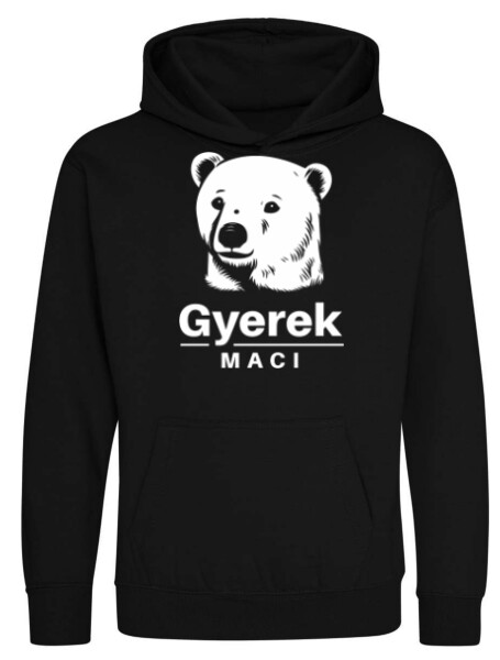 Kapucnis belebújós gyerek pulóver