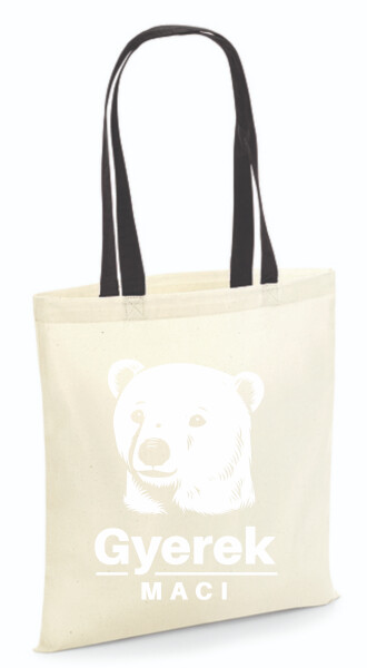 Vászontáska - színes fülű 