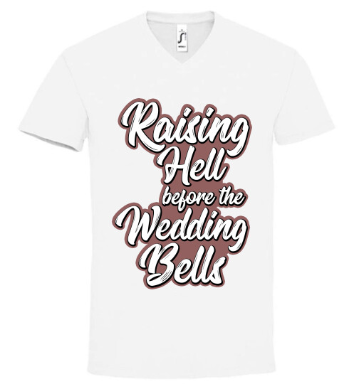 Unisex V nyakú póló