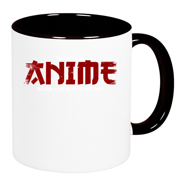 Színes fülű és belsejű bögre