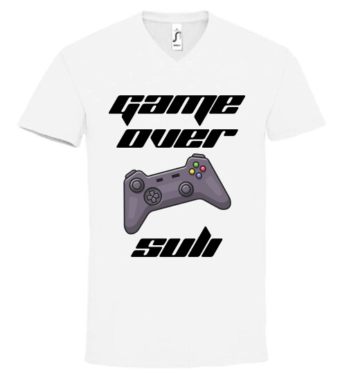 Unisex V nyakú póló