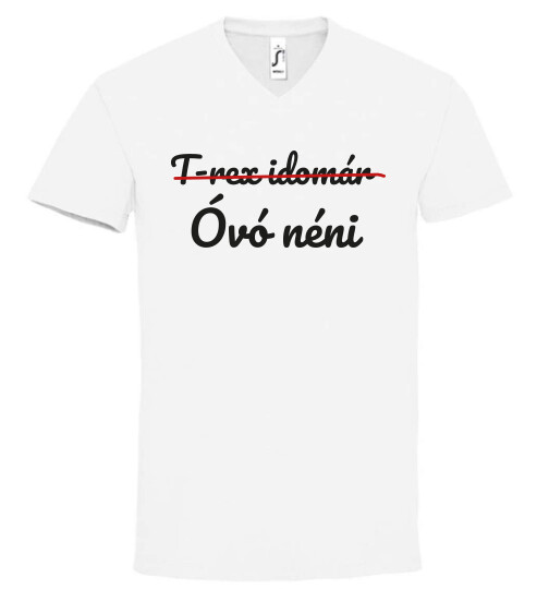 Unisex V nyakú póló