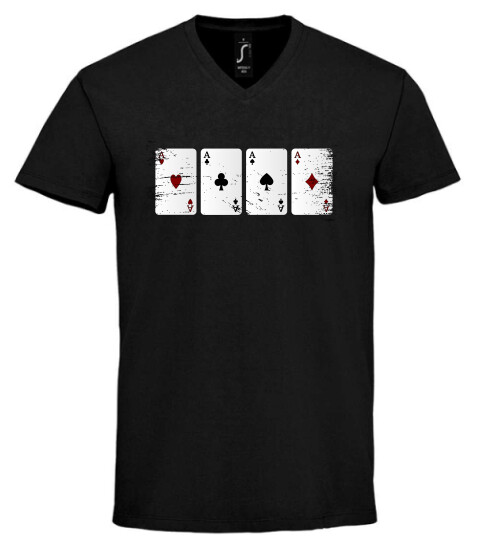 Unisex V nyakú póló