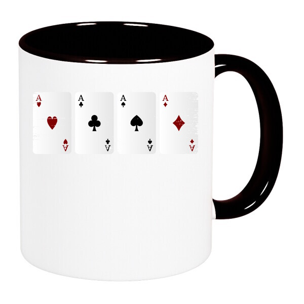 Színes fülű és belsejű bögre