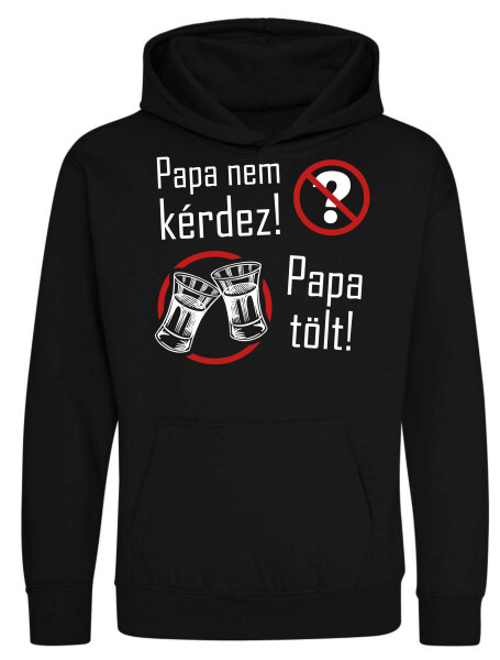 Kapucnis belebújós gyerek pulóver