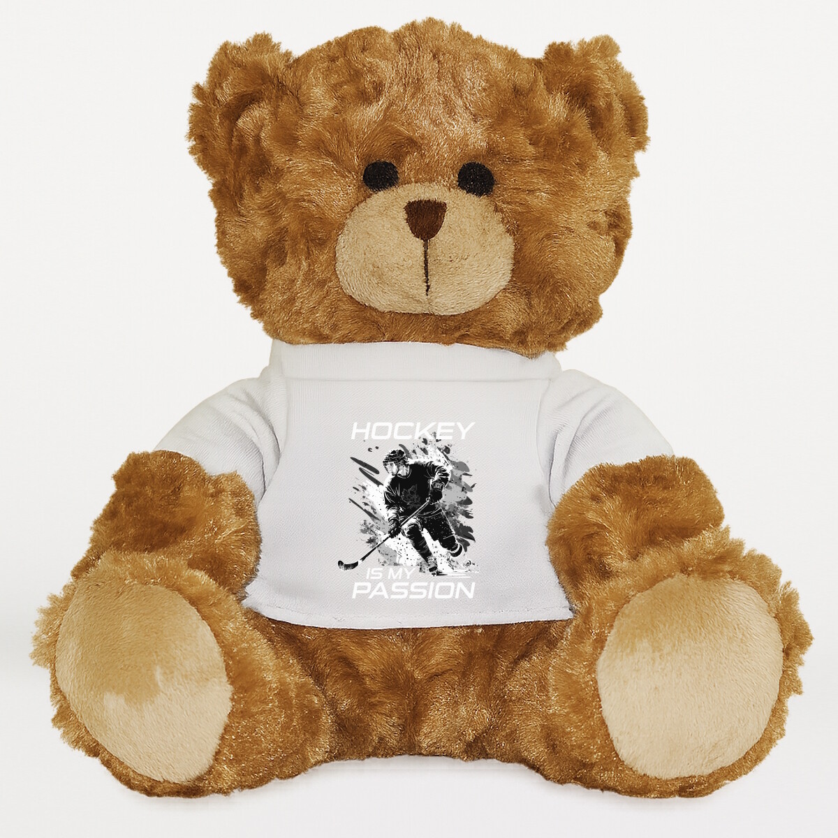 Plüssmaci egyedi pólóval