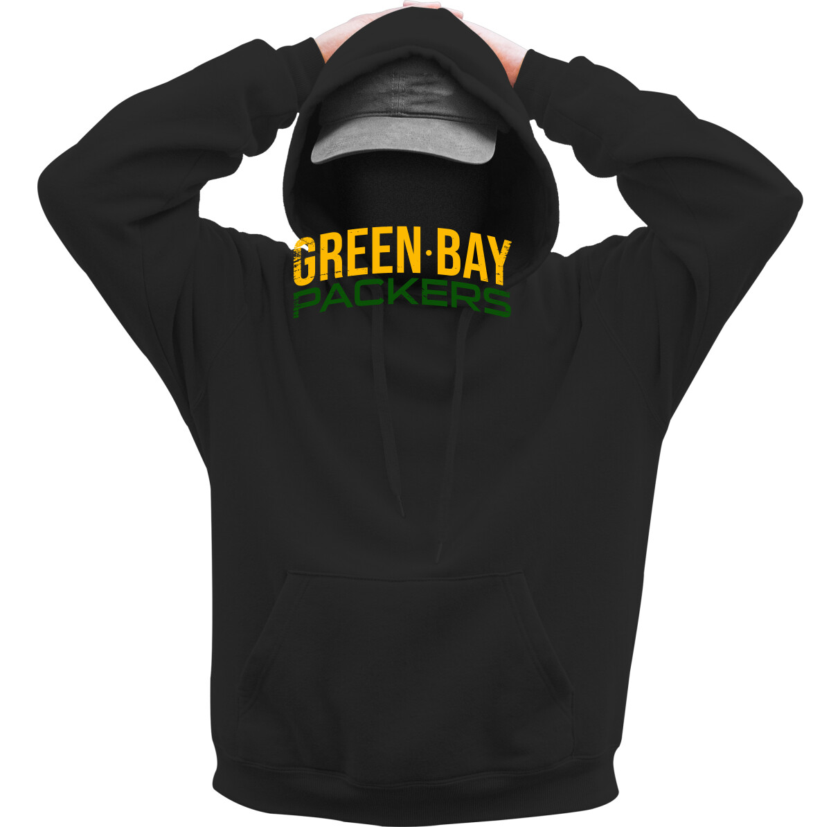 Kapucnis belebújós pulóver