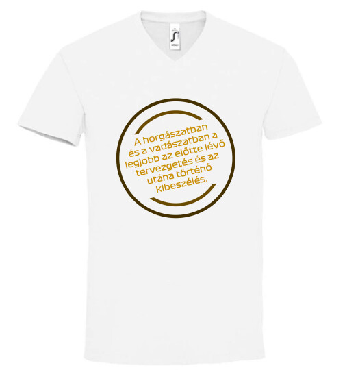 Unisex V nyakú póló
