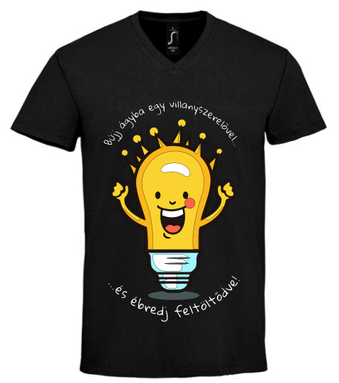 Unisex V nyakú póló