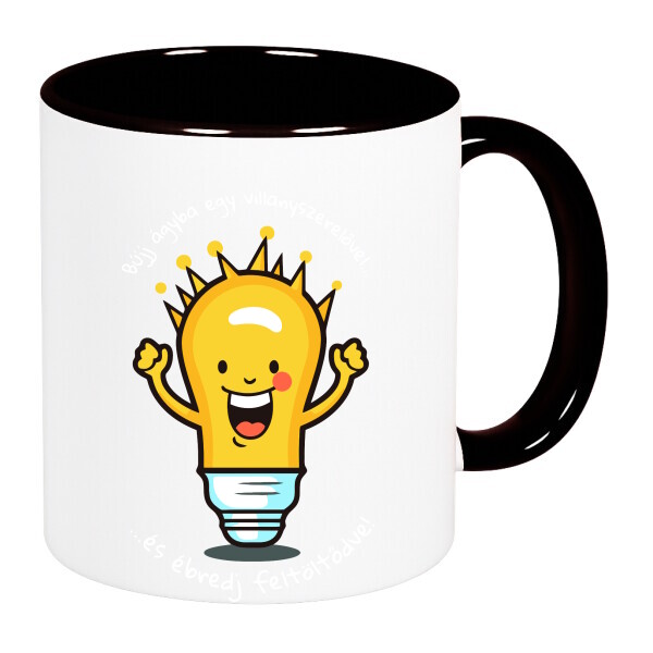 Színes fülű és belsejű bögre