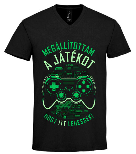 Unisex V nyakú póló