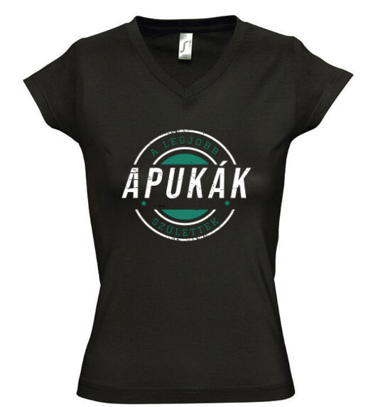 Női V nyakú póló